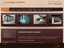 Tablet Screenshot of hormigonpolimero.es